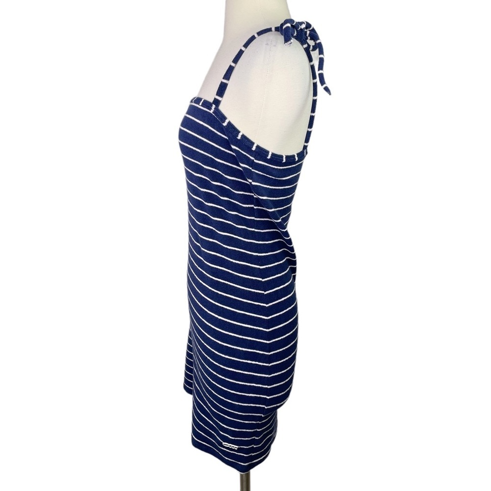 Solid & Striped Shift Dress in Navy Breton Terry, Medium - Picture 8 of 11